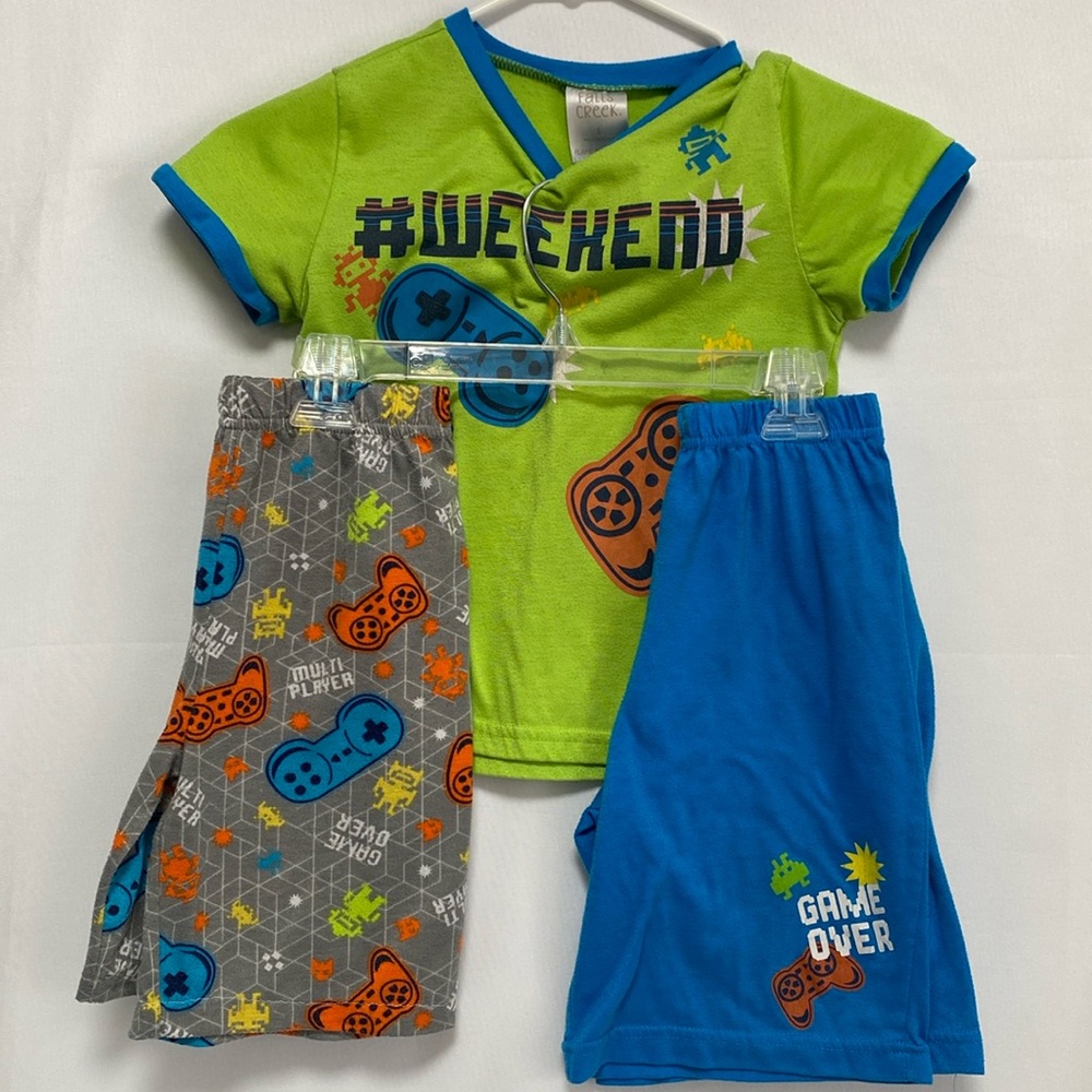 FALLS CREEK Boys Shorts‎ Pajama Set Size S (6/7)